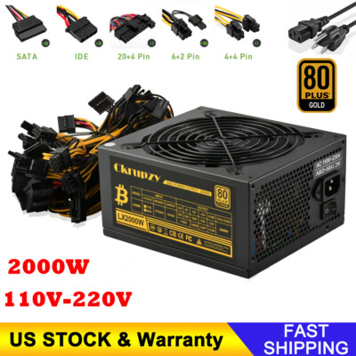 Modular Mining Power Supply 2000W PSU Graphics GPU ETH Rig