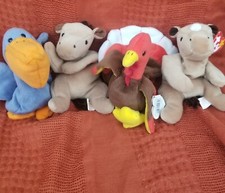 Beanie Babies lot Of 4 horses and birds