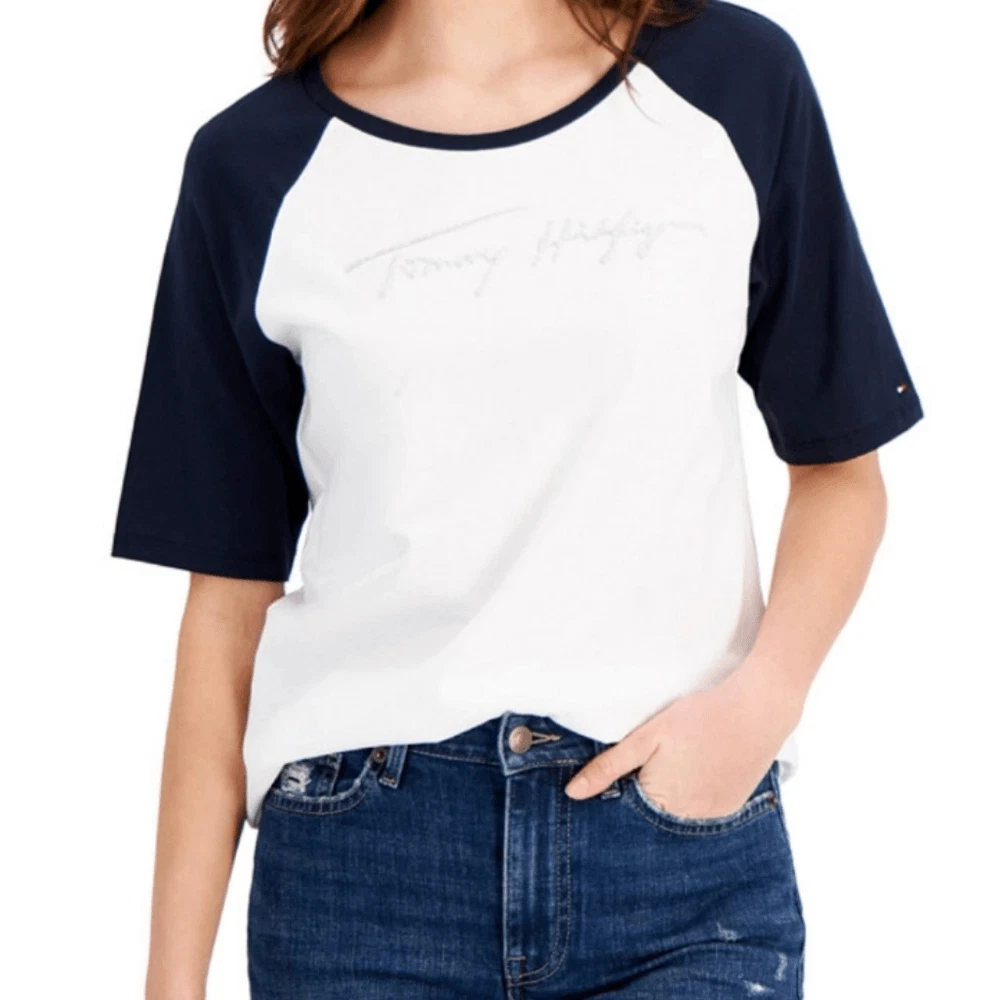 Tommy hilfiger baseball best sale tee