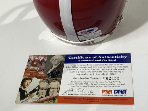 Bart Starr signed Alabama Mini Helmet riddell bama crimson tide psa dna coa - Picture 9 of 12