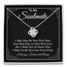 To My Soulmate Necklace Gift For Girlfriend Wife Birthday Gifts Christmas Gifts