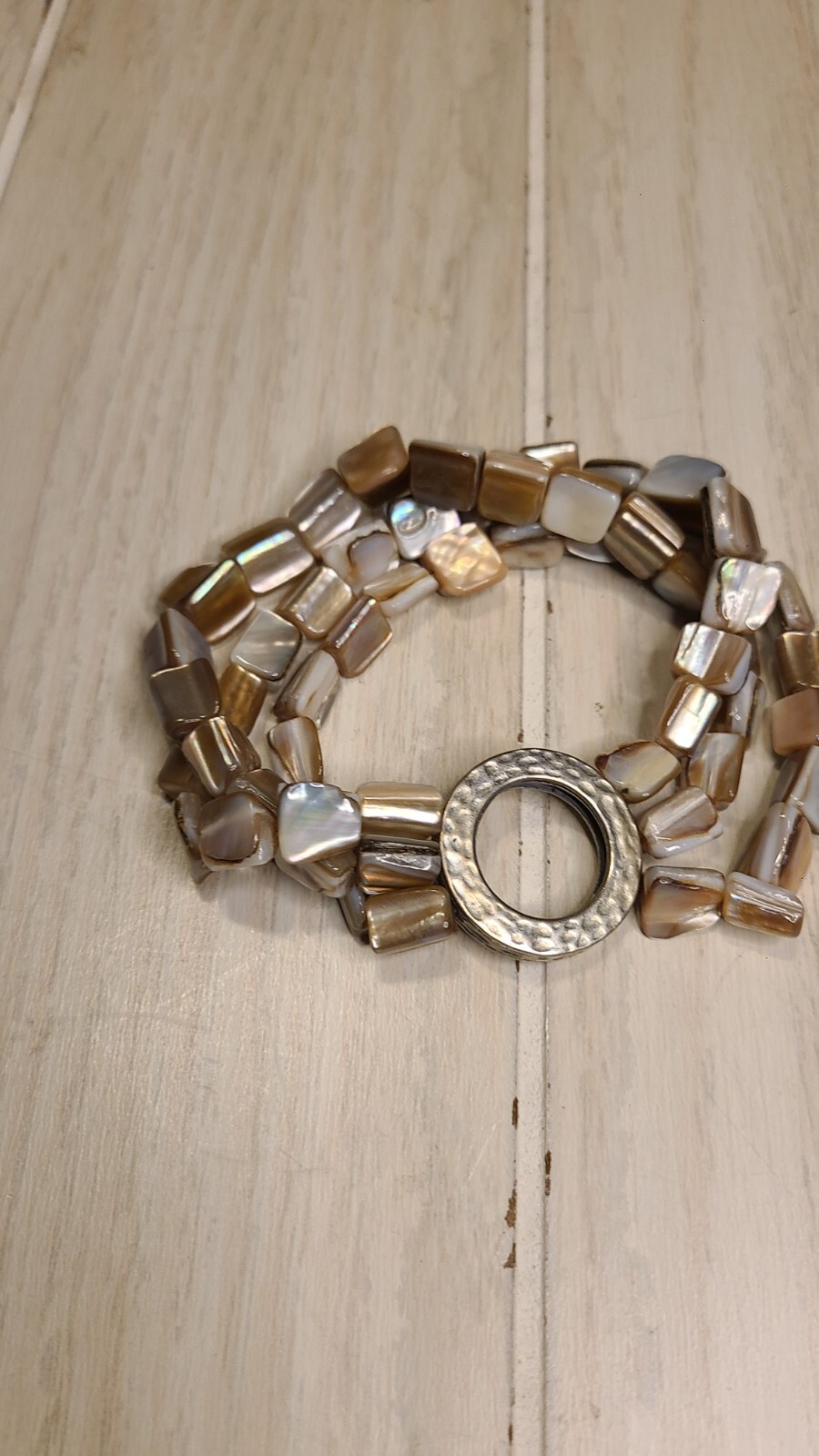 Abalone Shell Multistrand Expansion Bracelet - image 3