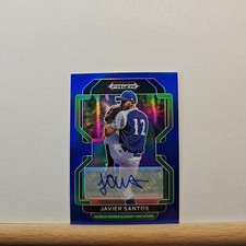2022 Prizm Draft Picks Javier Santos Autograph BLUE Prizm 87/99 AUTO # PDP211