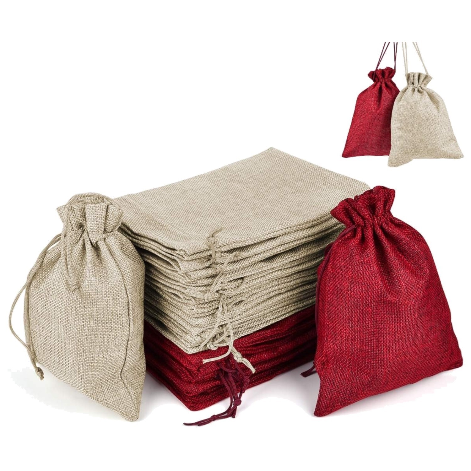 Jutesäckchen, Bastelbeutel, Geschenke, Lavendel, Kleinigkeiten, 30 Stück