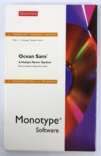 Vintage Monotype Software - Ocean Sans - Postscript Font Floppy - IBM PC format