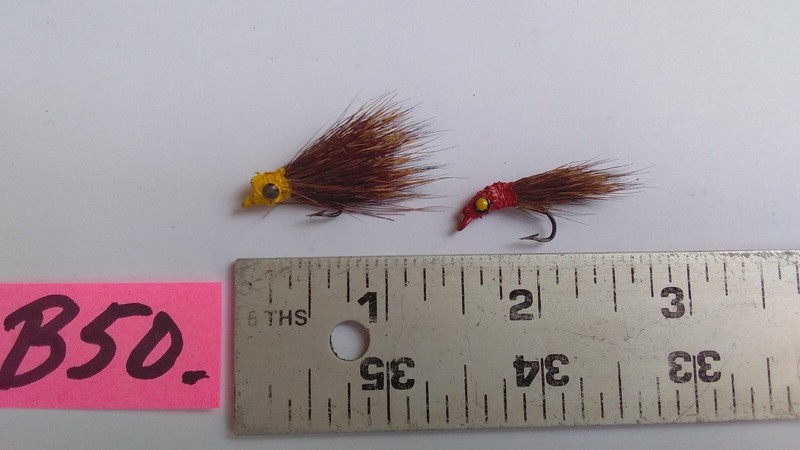 B50-Vntg. Weighted Casting Fly Fishing Lures by Lester H. Harrison Lawnside N.J.