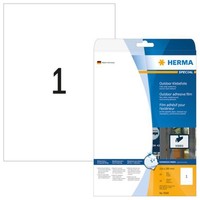 Herma 9500 Etiketten A4 Outdoor Klebefolie 210X297Mm 10 StüCk Folie Matt Weiß