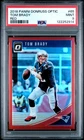 2018 PANINI DONRUSS OPTIC RED #65 TOM BRADY 19/99 PSA 9