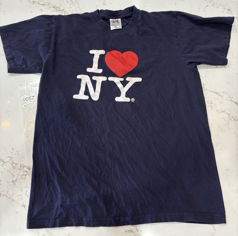 I Love New York TShirt Unisex XL Navy Short Sleeve Classic Souvenir Travel
