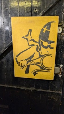 Hervorragende Motorrad Schablone auf Holz Wandkunst Man Cave Motorrad Autofahren 24'' x 16''