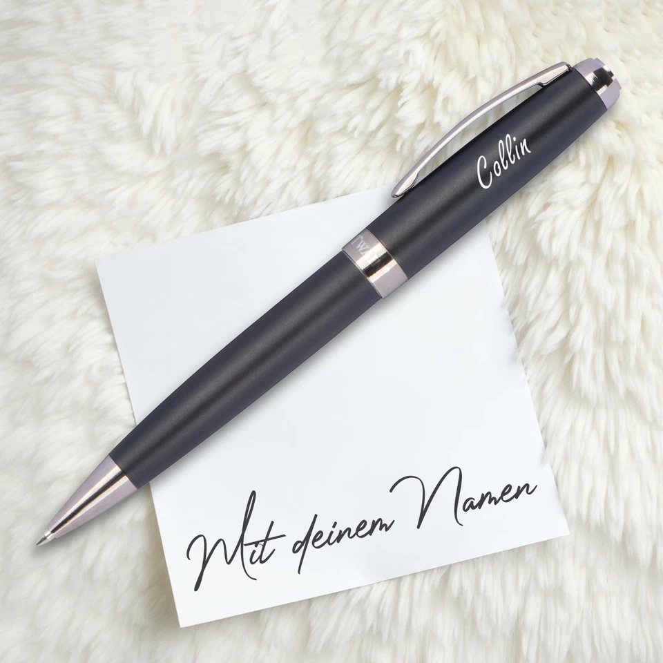 Kugelschreiber mit eigenem Namen personalisiert - MARK®TWAIN hochwertige Gravur