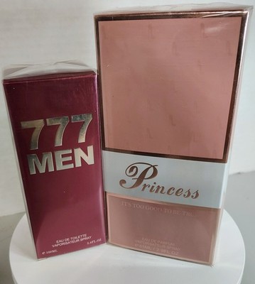 His and Her Cologne Perfume New Full Size Sweet Vanilla Almond Amber Gift Set