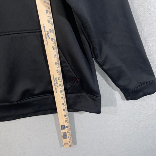 Under Armour Herren Hoodie XL Schwarz Rot Big Logo Loose Fit Pullover Sweatshirt - Bild 5 von 12