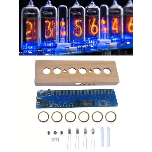 DIY Kit 24-hour Display Neon Lights PCB Circuit Board Refresh Time Setting