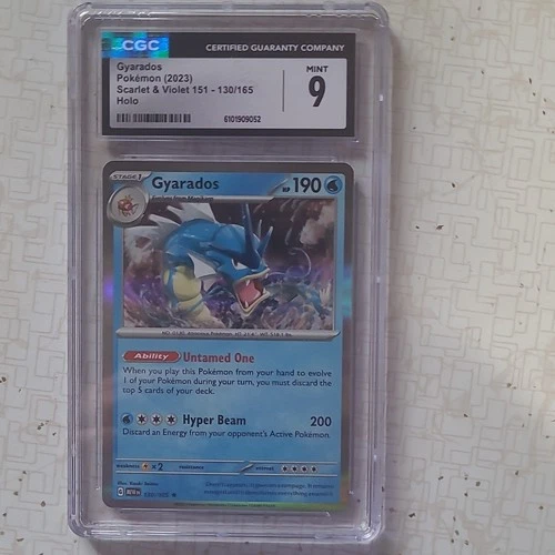 Pokémon Gyarados 130/165 Scarlet & Violet 151 Holo Rare CGC 9 English
