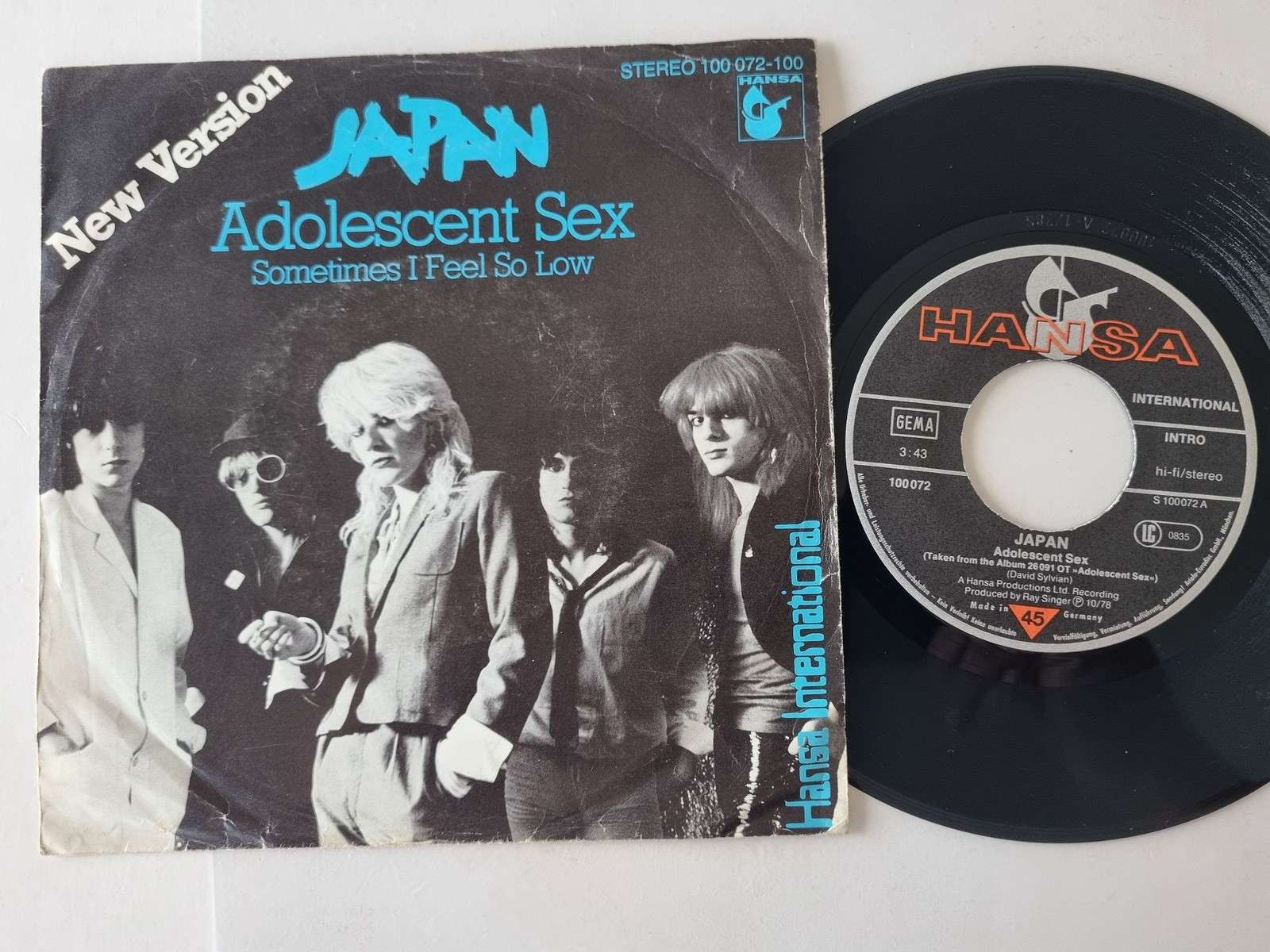 Japan - Adolescent Sex 7'' Vinyl Germany