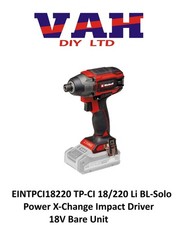 Einhell 4510085 TP-CI 18/220 Li BL-Solo Power X-Change Impact Driver 18V Bare Un