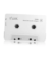 Car Audio Receiver, Bluetooth Cassette Receiver Tape Aux Adapter Player White