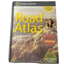 National Geographic Road Atlas Adventure Edition United States Canada Mexico 15"