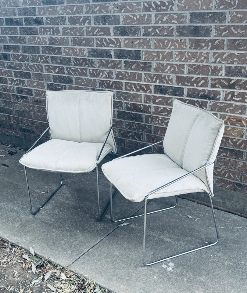 Fantásticas sillas de comedor italianas MCM de Otto Gerdau mediados de siglo modernas juego de 2 Foto 2 de 4