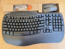 MEETION DirectorD-2 Ergonomic Wireless Keyboard Mouse Combo Wrist Rest NOB