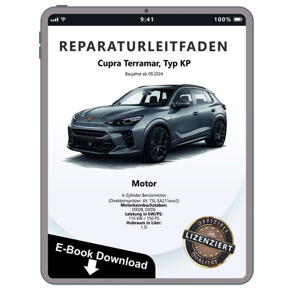 Cupra Terramar KP Ab 2024 4-Zyl. Benzinmotor 1,5L 150 PS Werkstatthandbuch PDF-image