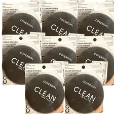 8 Pack CoverGirl Clean Invisible Loose Powder Translucent Medium 18g 0.63oz