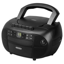 Portable Boombox/Stereo Cassette Recorder CD Player W/ AM/FM Radio Black