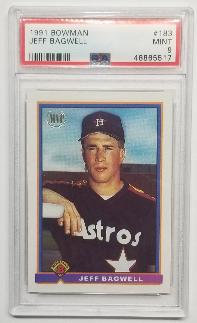 1991 Bowman #183 Jeff Bagwell  *PSA 9 Mint *  #48865517