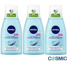 3 X Nivea Extra Gentle Eye Make Up Remover For Sensitive Skin 125ml