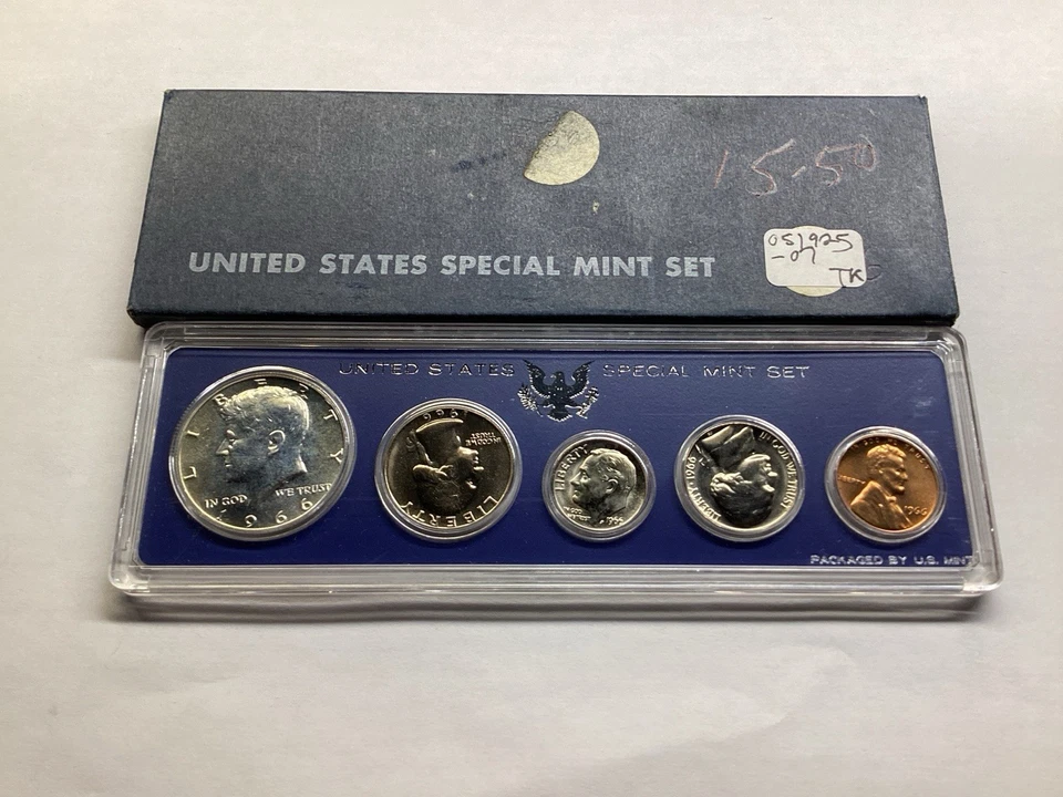1966 Special Mint Set with OGP 5 Coin Set from San Francisco Mint 051925 07tk - Image 2 of 4