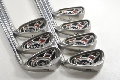 Ping G15 5-W,UW Iron Set Stiff Flex Black Dot Right AWT Steel #218596