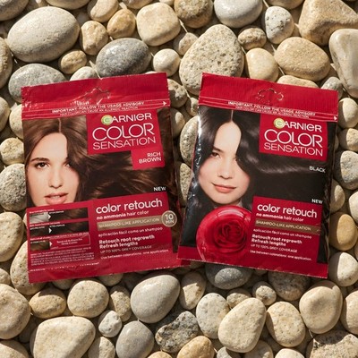 Garrnier-Color Sensation Hair Color-Color Retouch-Chose Black or Rich Brown- New