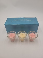 Avon Set of 3 Rose Votive Candles  Pink And C...