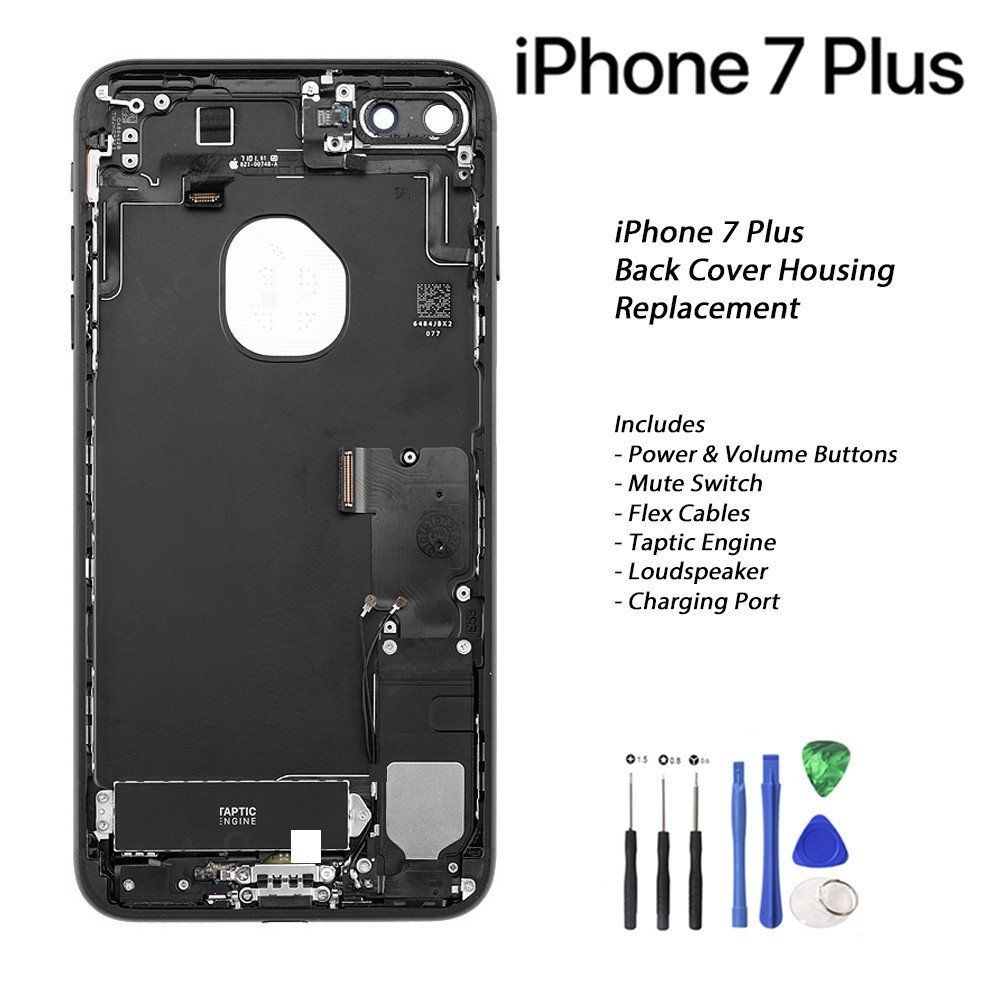 iPhone 7 Plus ブラック 本体　フィルム、ケース付き iPhone 7 Plus Fully Assembled Back Cover Housing with ALL Parts
