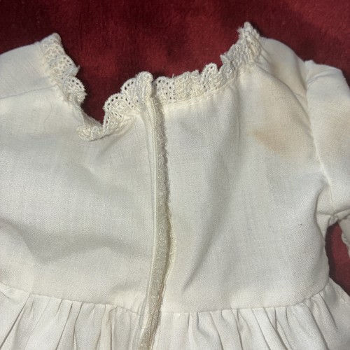 American Girl Pleasant Co. Puppe Felicity weiß Sommerkleid Punkte vergilbte Spitze - Bild 6 von 8