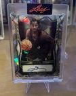 Allen Iverson Auto /49 Leaf Metal On-Card Autograph #12/49 HOF