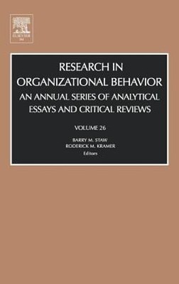 Research in Organizational Behavior: An Annual Series of Analytical Essays and