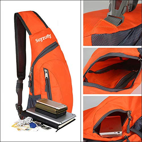 Men Women Foldable Sling Bags Shoulder Chest Backpack Crossbody Daypack for - Bild 3 von 6