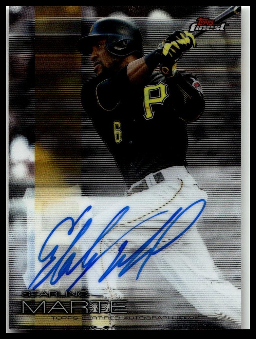 2016 Finest #FA-SM Starling Marte Autographs