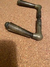 Türdrücker Messing&Holz Klinke original etwa 1900 Kaiserzeit