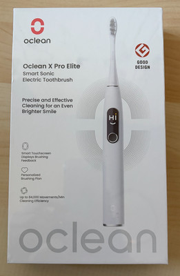 Oclean X Pro Elite Elektrische Zahnbürste, intelligenter Touchscreen,  + MwSt.