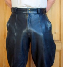 Lederhose /Policestyle/Breeches - Schwarz - Größe 50 - Hein Gericke