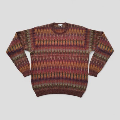 Peruvian Connection Pullover Pulli Rundhals 100% Alpaka Ethno Vintage Größe M