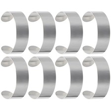 8 Pcs DIY Bracelet Blanks Jewelry Making Metal Bracelets Charm Bangle