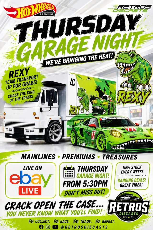 🦖 REXY TAKES OVER! 🔥 Thursday Garage Night