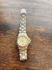 Vintage Gucci 9040L Ladies Watch Two Tone Gold Steel Swiss Made