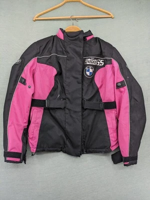 BMW R1200 GS Damen Motorradjacke Textiljacke SQP Wasserdicht Gr M Schwarz Pink - Bild 1 von 4