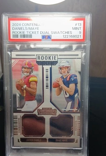 2024 Panini Contenders - Drake Maye, Jayden Daniels #DS-13 (MEM, RC)