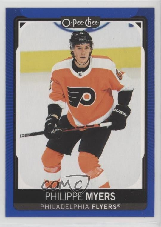 2021-22 O-Pee-Chee Blue Border Philippe Myers #466 17p7